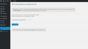 Increase Maximum Upload File Size